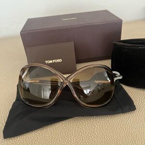 Tom Ford Whitney 64 mm Oversize Polarized Sunglasses